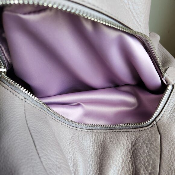 Coach Madison Phoebe Grey Pebbled Soft Leather Purse 26224 Shoulder Bag *flaw - Picture 11 of 16